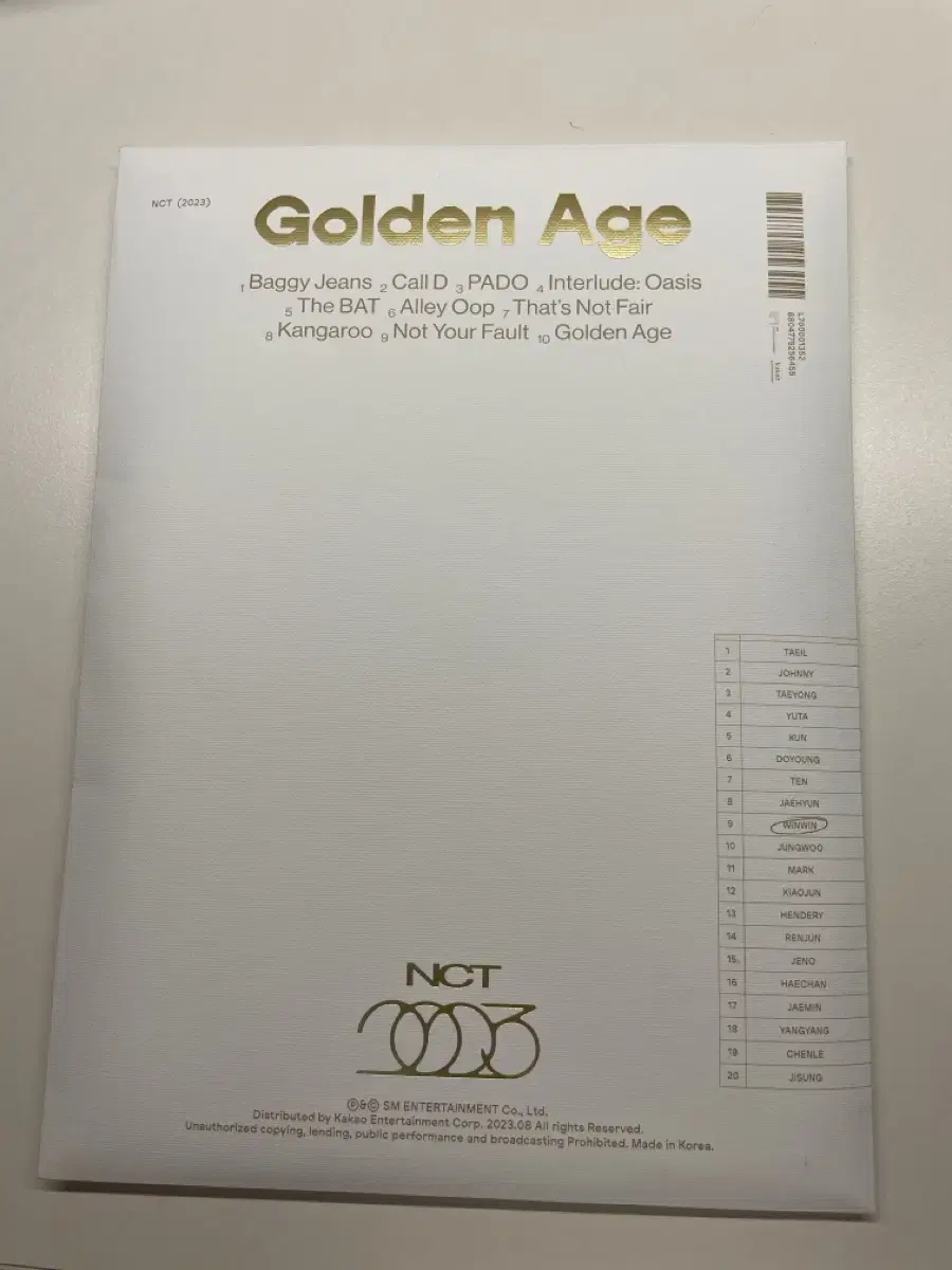 Nct 2023 golden age